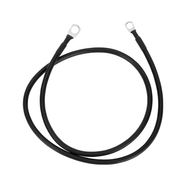 Cable inversor de batería de 3/8" Lug 5/16" Lug 7 AWG de 3 pies de Unique Bargains, cable de batería de cobre estañado, 1 pieza, negro