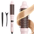 thumbnail image 5 of KIPOZI 1.5" Thermal Brush, Curling Iron Brush for Salon Blowout at Home, Thermal Round Brush Creates Smooth Straight Hair OR Natural Curls, Dual Voltage, Auto Shut-off, Gift for Women, Pink, 5 of 12