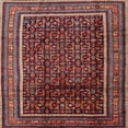 thumbnail image 1 of Ahgly Company Machine Washable Indoor Square Traditional Orange Salmon Pink Area Rugs, 5' Square, 1 of 7