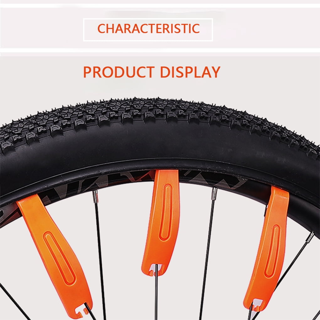 3pcs Plastic Bicycle Tyre Crowbar Bike Tyre Levers Pry Bar Repair Tools #S1