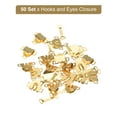 thumbnail image 3 of Uxcell 50Set Copper Sewing Hooks and Eyes Closure Set for Trousers Pants (16x13mm, Gold), 3 of 5