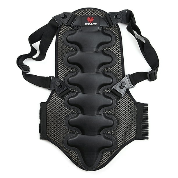 Almohadilla trasera Irfora Protector de espalda de motocicleta, almohadilla trasera de protección EVA gruesa desmontable para motociclismo, ciclismo de montaña, patinaje, esquí