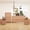Oak, variant on FIAKOA Bedroom Dresser Set & Nightstands set, 4 Piece Farmhouse Complete Bedroom Furniture Set with Spacious Storage, Walnut Brown