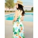 thumbnail image 3 of VESTIDO LARGO DE MUJER STRETCH DE ESTAMPADOS PRIMAVERALES UNITALLA, 3 of 5