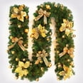 thumbnail image 1 of Lefu 2.7M Wedding Decorated Light up Wreath Garland Xmas Decor Fireplace Tree DIY, 1 of 7