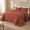Baked Clay-Oversized King 128x120, variant on Navy Oversized Cal King 120x120 Ultrasonic Quilted Bedspread Coverlet