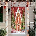thumbnail image 4 of Stijggn Christmas Door Cover Christmas Decorations Indoor Santa Claus Front Door Cover Xmas Hanging Banner Santa Background for New Year Holiday Indoor Outdoor Decorations, 4 of 7