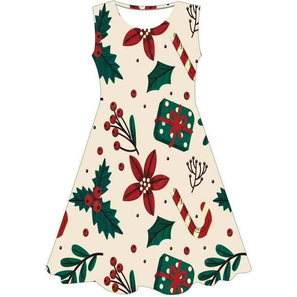 Vestido de Navidad para ninas y bebes disfraz de Cosplay vestidos de Navidad para ninas vestidos de Papa Noel de Navidad para ninas de 1 a 10 anos ropa 5T Gao Jinjia