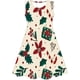 thumbnail image 1 of Vestido de Navidad para niñas, novedad de verano 2022, cuello redondo para niñas, Papá Noel de dibujos animados, vestido de Navidad para niñas de 1 a 10 años, 4T Gao Jinjia LED, 1 of 2