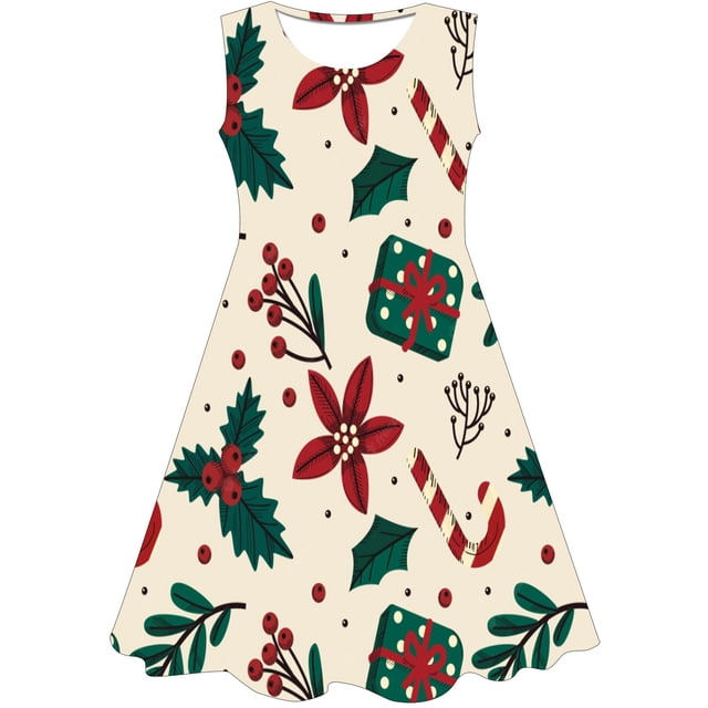 Niñas Navidad dibujos animados ratón princesa vestido niños disfraz 3D 1-10 años fiesta de cumpleaños Santa Claus vestido ropa infantil 2022 Frock6M Gao Jinjia LED
