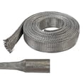 thumbnail image 2 of Electriduct 1/2" Tinned Copper Metal Braid Sleeving Flexible EMI RFI Shielding Wire Mesh (0.32" Diameter) - 50 Feet, 2 of 4
