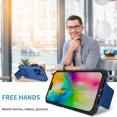 thumbnail image 4 of Allytechgroup Shockproof iPhone 16 Pro Case Cover, Slim Fit Bumper with Sliding Camera Lens Protector Anti-Scratch Lightweight Slim Case for Galaxy S25 Ultra, Blue, 4 of 11