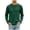 Army Green, variant on Men's Long Sleeve Shirts Casual Solid Color Round Neck Pullover Base Tops Plus Size Soft Pajamas Loungewear
