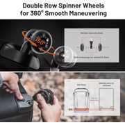 PGYTECH 2-in-1 Roller Camera Backpack Rolling Luggage Case for DSLR Cameras Lenses Tripod with Rain Cover