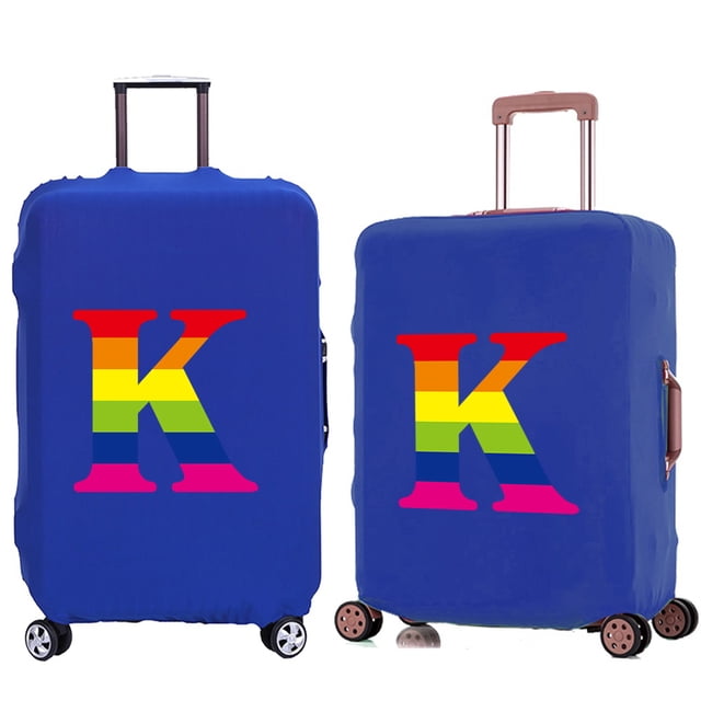 Suitcase Protective Cover Trolley Travel Suitcase Elastic Dustroof Cover Apply To 18-28 Inch Luggage Rainbow Series Pattern 8rainbow K M