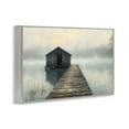 thumbnail image 3 of Stupell Industries Lakeside Boathouse Dock Gray Framed Giclee Art design by LSR Creative Studio, 20 x 30, 3 of 8