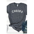 thumbnail image 2 of Distressed Cheers Graphic Tee T-Shirt, 2 of 5
