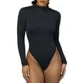 thumbnail image 2 of Baqcunre One Piece Jumpsuits For Women Women'S Autumn And Winter Bottoms Long Sleeved Zipper Bodysuit Womens Shorts Women'S Pants Black L, 2 of 5