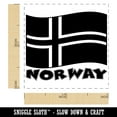 thumbnail image 2 of Norway with Waving Flag Cute Self-Inking Rubber Stamp Ink Stamper - Black Ink - Small 1 Inch, 2 of 7