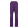thumbnail image 6 of Scyoekwg Yoga Pants Women Flare High Waisted Elastic Leggings Workout Exercise Sport Flare Wide Legs Pants Yoga Clothes(V02_Purple,XL), 6 of 8