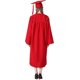 thumbnail image 4 of Toga de diploma universitario y birrete de graduación para adultos 2023 Disfraz de graduación de secundaria rojo M para hombres y mujeres, 4 of 5