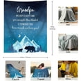 thumbnail image 2 of Grandpa Gifts Blanket 60"x50", Gifts for Grandpa from Granddaughter Grandson, Grandpa Gifts from Grandchildren, Best Granddad Gifts, Great Grandfather Gifts Ideas Throw Blankets, 2 of 5