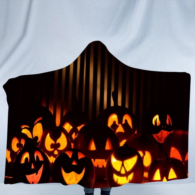 Jusqu'à 65 % de Rabais sur la Couverture à Motif d'Halloween SMihono, Couverture pour Enfants, Châle à Capuche