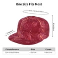 thumbnail image 6 of Uemuo Abstract Red Marble Pattern Women's Baseball Cap,Straight Brim Hat,Golf Dad Hat,Travel Hat,Sun Protection Cap,Everyday Accessory, 6 of 9