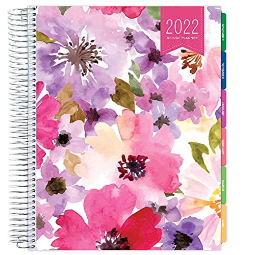 November 2021 Through December 2022 14 Months Essential 5x8 Monthly & Weekly 2022 Planner with tabs - Professional Simple Easy-to-Use Design Frosted Vinyl Covers for Extra Protection 