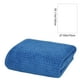thumbnail image 3 of Toalla de baño de terciopelo grueso | Tamaño ampliado: 140 x 70 cm | Toalla de poliéster suave y absorbente para baño, natación y viajes | Azul, rosa, naranja y amarillo, 3 of 6