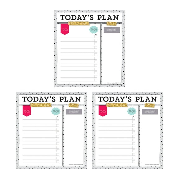 Carson Dellosa Today's Plan Value Pack Notepad Set