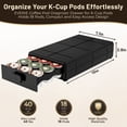 thumbnail image 3 of Everie Coffee Pod Organizer Drawer Compatible With  K Cup Pods Holds 18 Pods Smooth Glide Fits Under Coffee Maker Black, 3 of 10