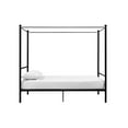 Mainstays Metal Canopy Bed, Queen, Black