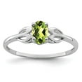 thumbnail image 6 of 925 Sterling Silver Rhodium-Plated Peridot Ring Size 10, 6 of 6