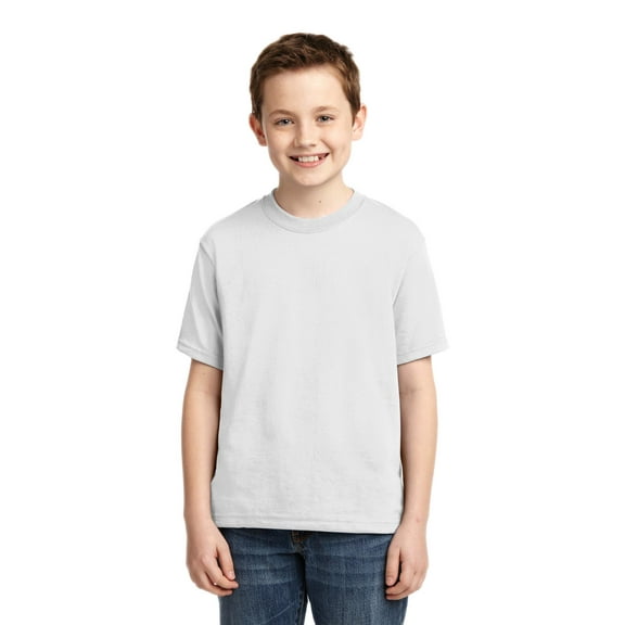 Jerzees Big Boys Rib Collar Tear Away Label T-Shirt
