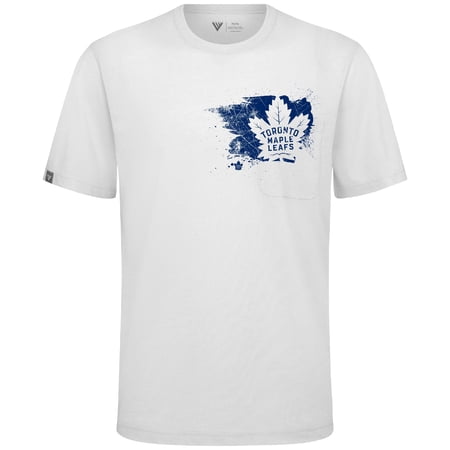 Men s Levelwear White Toronto Maple Leafs Focal Blasted T-Shirt