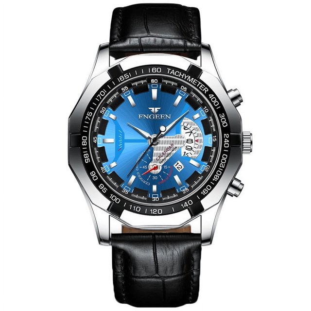 Reloj no mecánico resistente al agua, reloj de esfera grande, reloj con calendario de gran tamaño