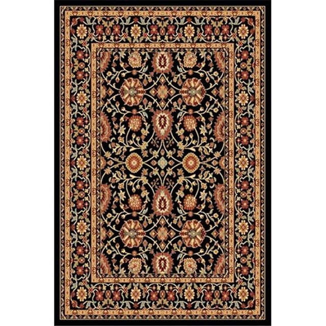 Dynamic Rugs YA282803090 Yazd 2 x 7.7 2803-090 Rug - Black-Black