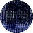 thumbnail image 1 of Ahgly Company Indoor Round Abstract Blue Modern Area Rugs, 3' Round, 1 of 4