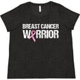thumbnail image 3 of Inktastic Breast Cancer Warrior Women's Plus Size T-Shirt, 3 of 5
