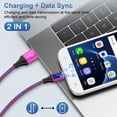 thumbnail image 3 of Android Charger Cable,Micro USB Cable 2 Pack 6FT USB A to Micro Cable with 2-Pack USB Wall Charger, KIGPOZI Fast Charging USB Plug Compatible with Samsung Galaxy S7 S6 J8 J7 Note 5,Kindle, LG (Pink), 3 of 8