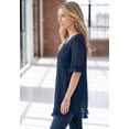 thumbnail image 3 of Roaman's Women's Plus Size Acid Wash Tunic, 3 of 5