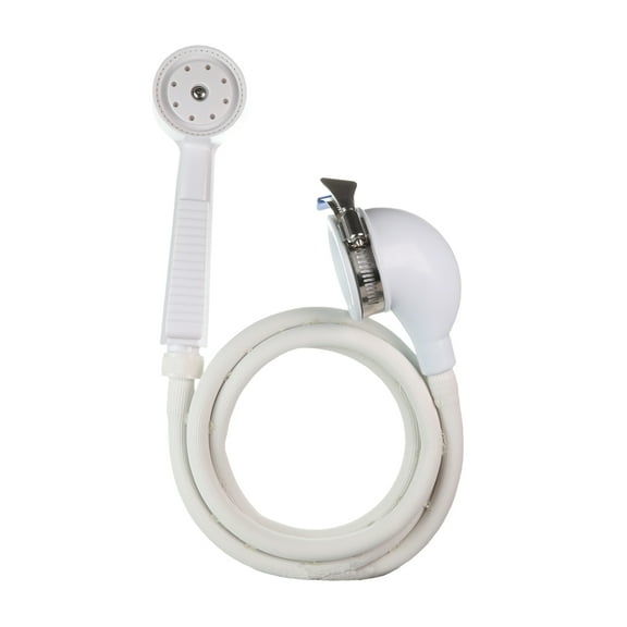 Danco Versa Spray Portable Hand Held Shower Head fits Bathtubs without Diverter, Garden Tub Sprayer (10086)