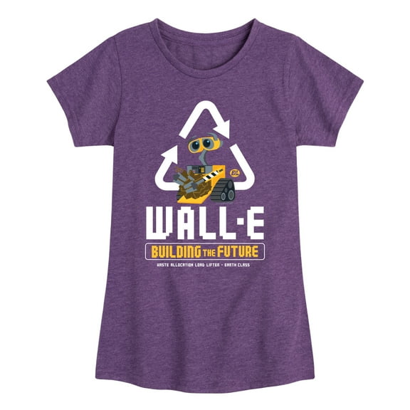 Disney Wall-E - Building Future Recycle - Toddler & Youth Girls Short Sleeve Graphic T-Shirt