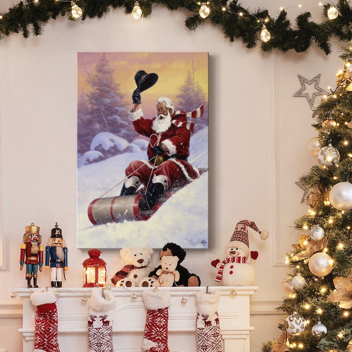 Here Comes Santa- Gallery Wrapped Canvas