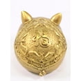 thumbnail image 3 of Feng Shui Gold 3" Legless Pig Head Oval Round Statue Figurine Gift Home Decor, 3 of 4
