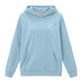 thumbnail image 6 of WAGUTH Maternity Nursing Hoodie for Women Long Sleeve Pullover Sweatshirt with Discreet Breastfeeding Zippers and Pocket for Fall Winter, 6 of 6