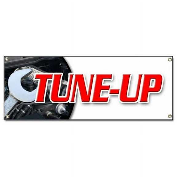 SignMission B-Tune Up 18 x 48 in. Tune Up Banner Sign