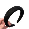 thumbnail image 5 of mdesiwst Women Headband Sparkling Rhinestones Sponge Thickened Filling Non-Slip Design Hair Hoop Flexible Fit Hair Accessory, 5 of 8