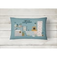 thumbnail image 2 of Carolines Treasures CK7544PW1216 Red English Bulldog in Bathtub  Canvas Fabric Decorative Pillow 12H x16W multicolor, 2 of 4
